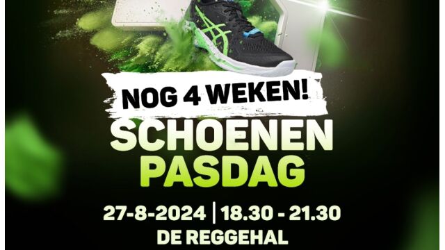 Pasavond 27 augustus van 18:30-21:30 in de Reggehal