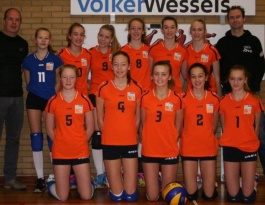 Foto bij Meisjes C wint bronzen medaille op NK Volleybal