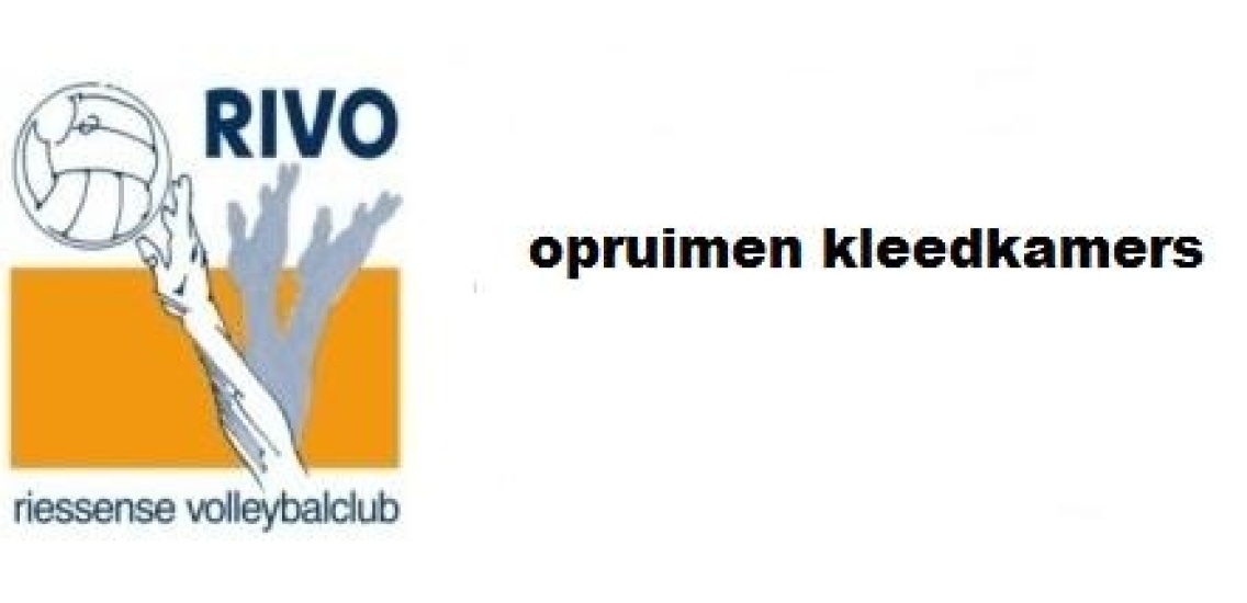 Foto bij Opruimen zaal en kleedkamers!